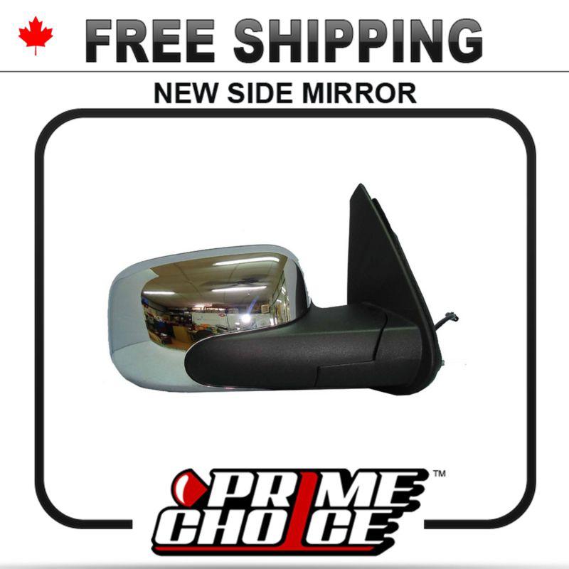 New power non heated passengers side view door mirror