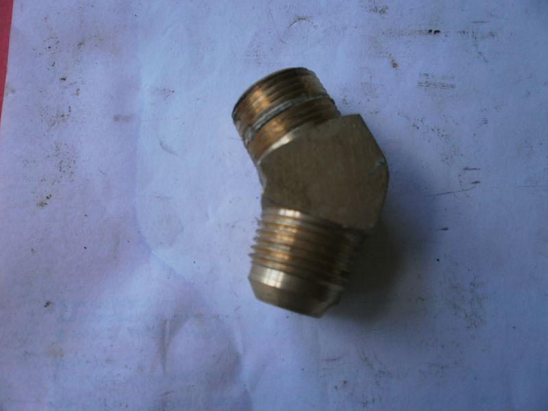 Brass fitting 12an 45 degree 3/4" pipe imca ump lms wissota  modified nhra ihra