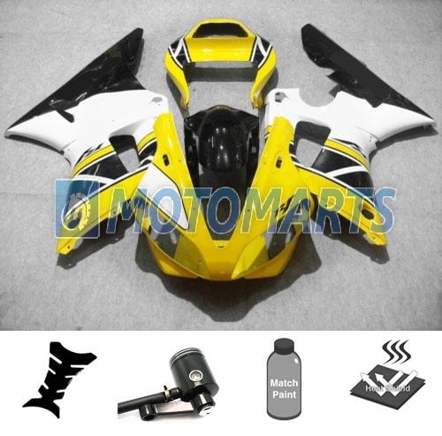 Bundle inj fairing kit w/ brake fluid reservoir for yamaha yzf 1000 r1 00 01 ad