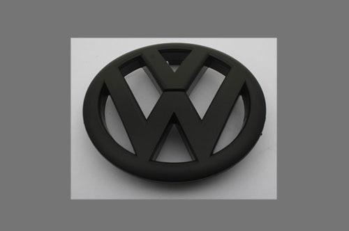 Vw golf mk6 gti tsi tdi 1.4t 2.0t matte black front grille emblem badge