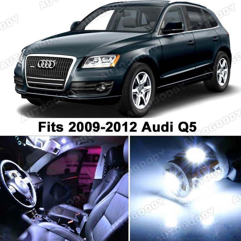 Audi q5 white led lights interior package kit 8r