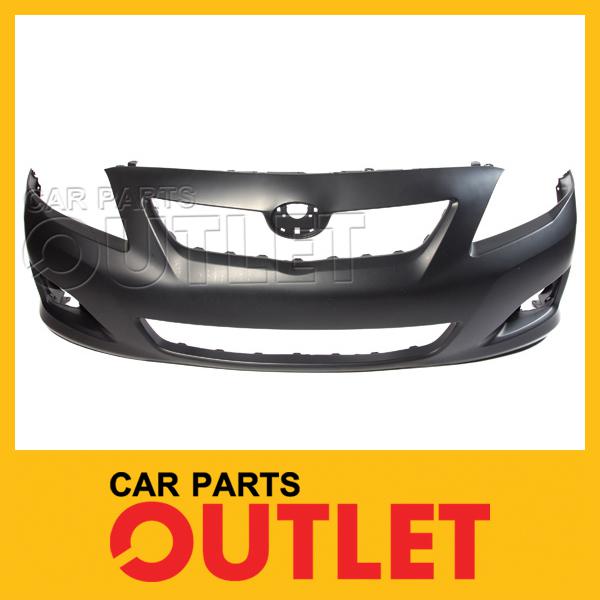 2009 2010 toyota corolla front bumper cover rawto1000343 no primed ce wo spoiler