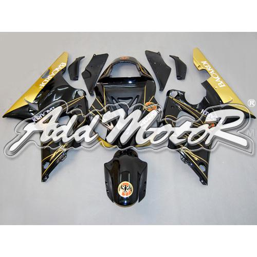 Fit 00 01 yzf-r1 yzf r1 yzfr1 2000 2001 injection mold fairing gold black y1015