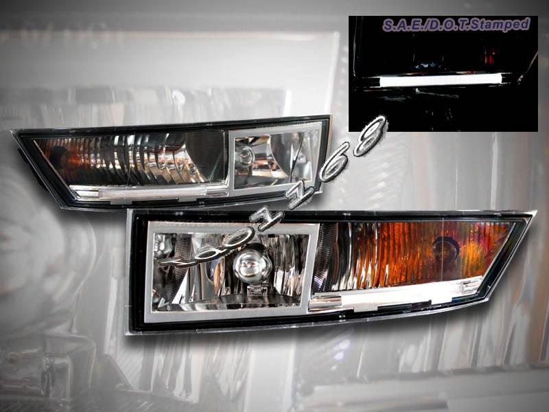 2007-2010 cadillac escalade ext/esv/hybrid fog lights led stripe