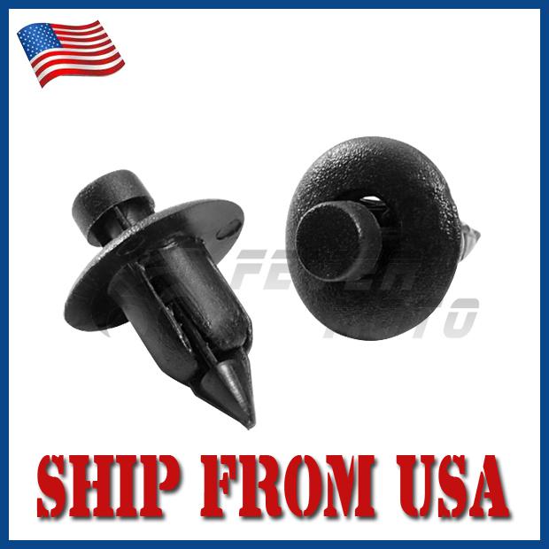 Us honda suzuki 40 pcs pegs black bumper clips camry mud fender cover clips pin