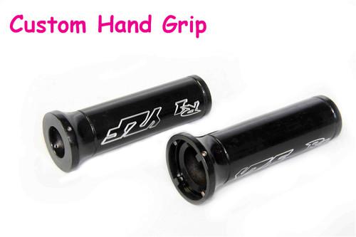 Black aluminum billet handlebar grips fit yamaha yzfr1 yzf-r1 yzf r1 1986-2012