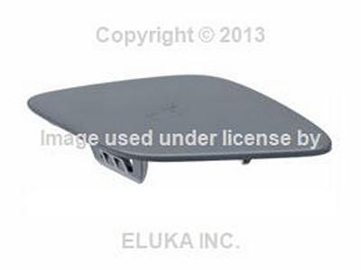 Bmw genuine headlight washer hole cover flap in bumper primered front right