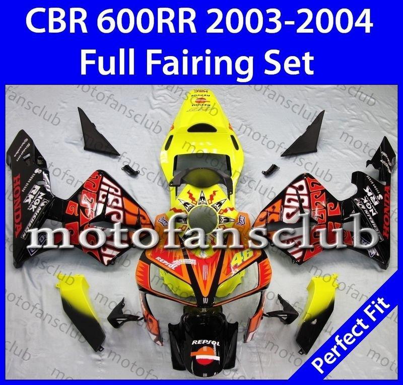 Fit honda cbr600rr 03 04 cbr 600 rr 2003 2004 fairing kit bodywork #17 b