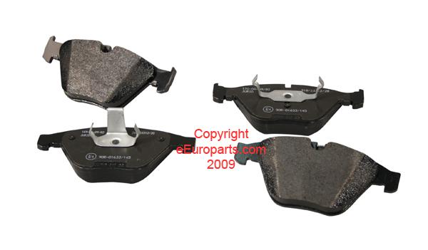 New jurid bmw disc brake pad set - front 34116763618j