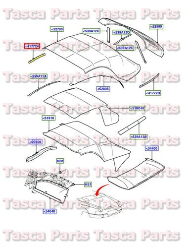 Brand new oem soft top rh glazing & sealing strip 2002-2005 ford thunderbird