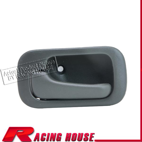 Interior inside front door handle dark grey textured left 92-95 honda civic lh