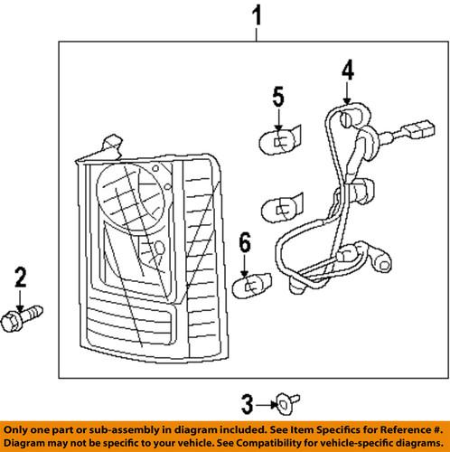 Honda oem 33550szaa02 tail lamp assembly