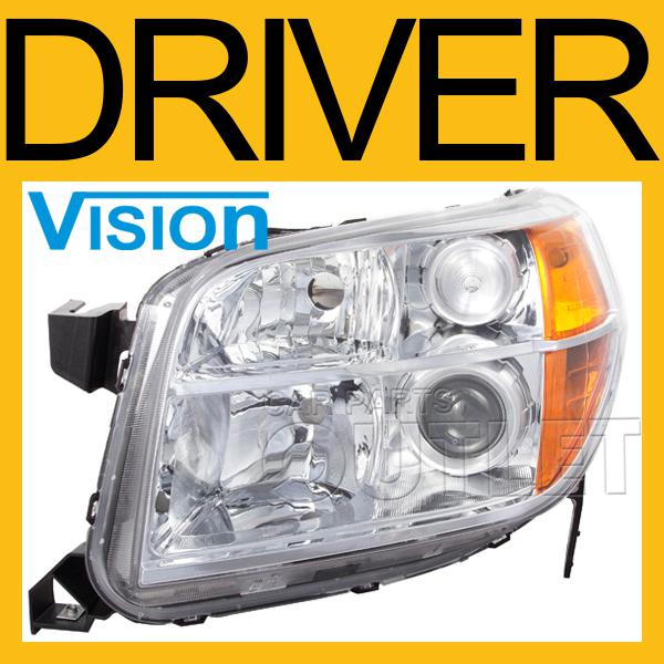 2006-2008 honda pilot left headlamp ho2518110 new len housing wo head light bulb