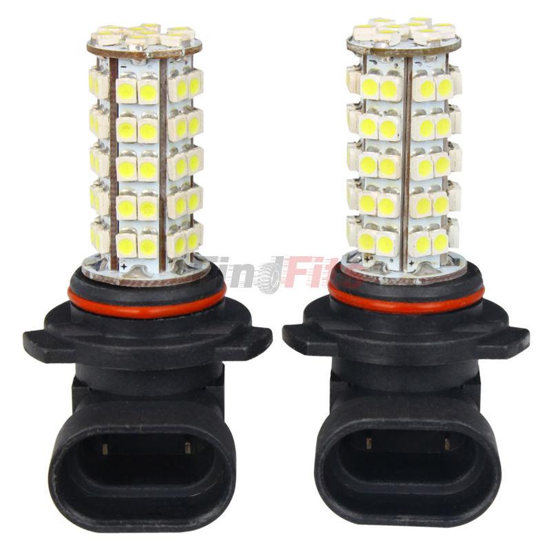 2pcs car xenon white led 9006 69 smd bulbs fog/daytime/headlight light lamp