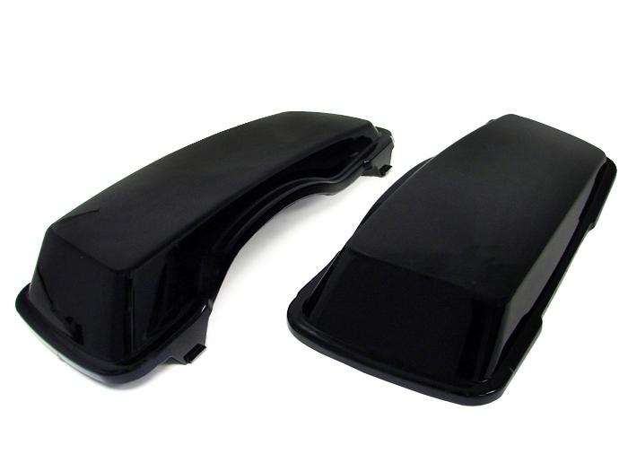 Pair unpainted abs saddlebag lids for harley davidson hd touring flh saddle bags