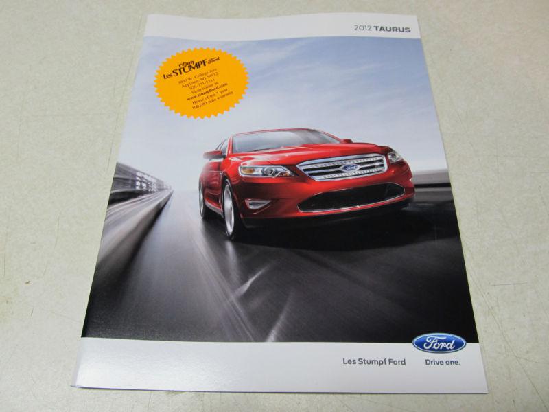 2012 ford taurus original sales brochure