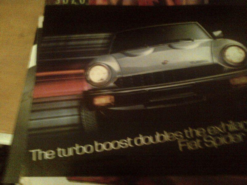 1981 fiat spider turbo        brochure        -