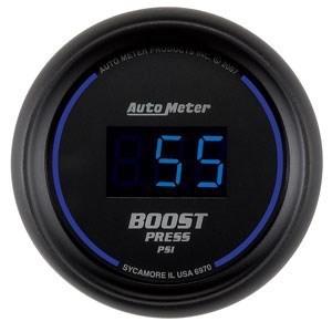 Autometer 2-1/16in. boost; 0-60 psi; digital black