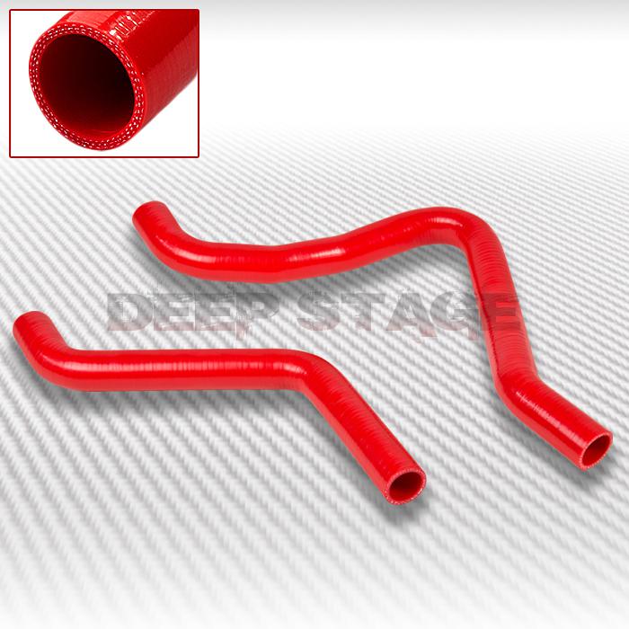 3-ply silicone radiator hose tube 00-05 mit eclipse gt/gts 3g/stratus 6g72 red