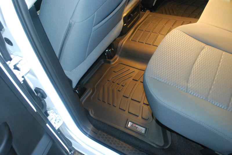 Ford f150 super cab 2009 - 2014 floor mats liners 2nd row - black