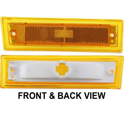 Chevy pickup truck 81-91 right side marker signal corner light lamp lens&housing