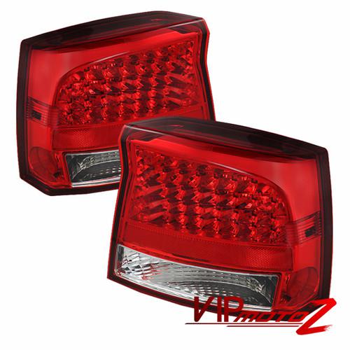 Dodge charger 09-10 red/clear led brake signal tail lamp light lh+rh replacement