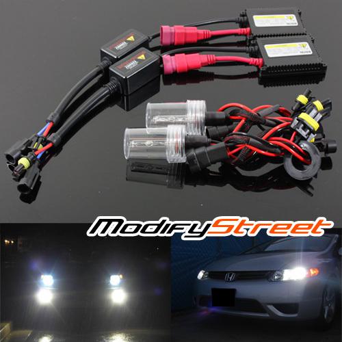 9006/hb4 4300k stock white xenon slim ballast hid conversion kit low headlights