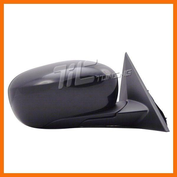 05-10 300 passenger right black housing mirror power heated foldable w/o memory