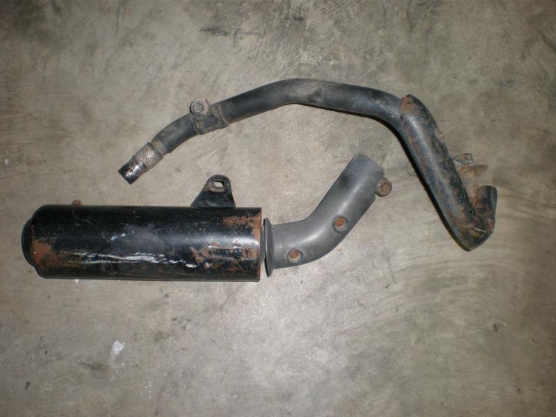 Honda zb50 oem exhaust muffler and head pipe 