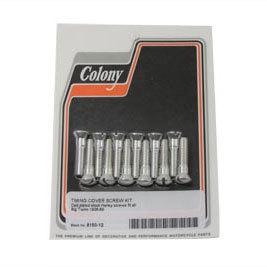 6ebe2 colony cadmium plated cam cover screws for harley fl 1941-1969