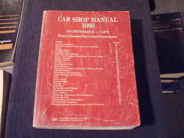 1989 ford taurus/mercury sable factory workshop shop service repair manual book