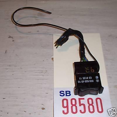 Mercedes 92 190e rear defroster/defogger switch 1992