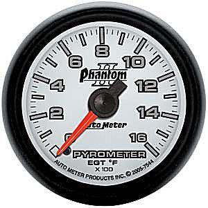 Autometer 7544 phantom ii electric pyrometer gauge