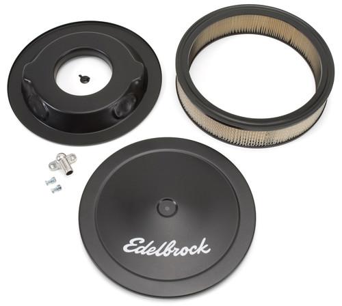 Edelbrock 1223 signature series; black air cleaner