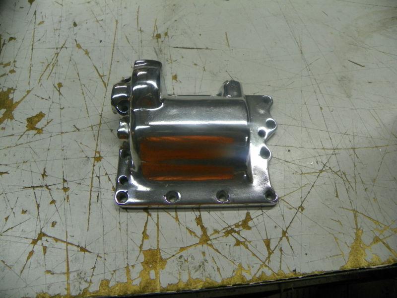 36-52 harley four speed transmission jockey shift top cover oem polished