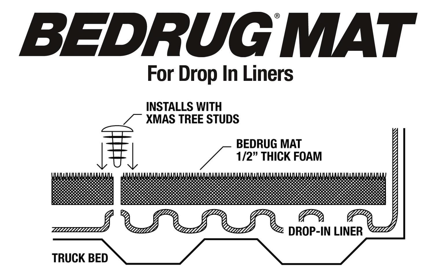 Bedrug bmx00d bedrug; floor truck bed mat