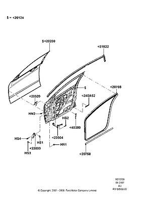 8s4z6320758a ford weatherstrip - door - lower