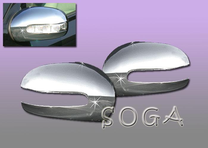 01-07 benz w203 c-class chrome mirror covers 02 03 04 05 06 us seller fast ship