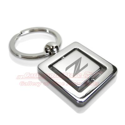 Nissan 370 z chrome swivel key chain, keychain, key ring + free gift