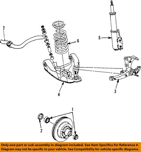 Gm oem 88945820 front strut/suspension strut