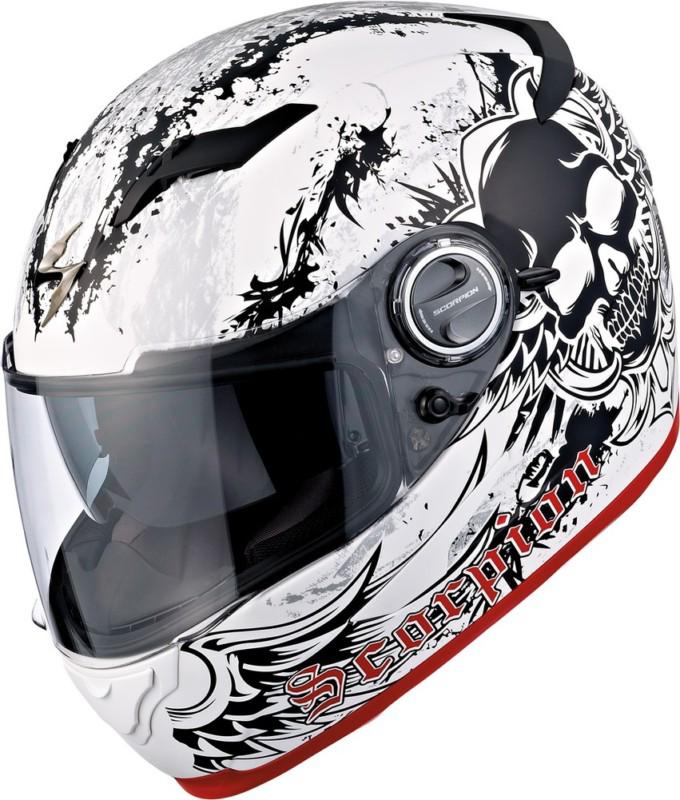 Scorpion exo-500 street helmet - skull - matte white - md