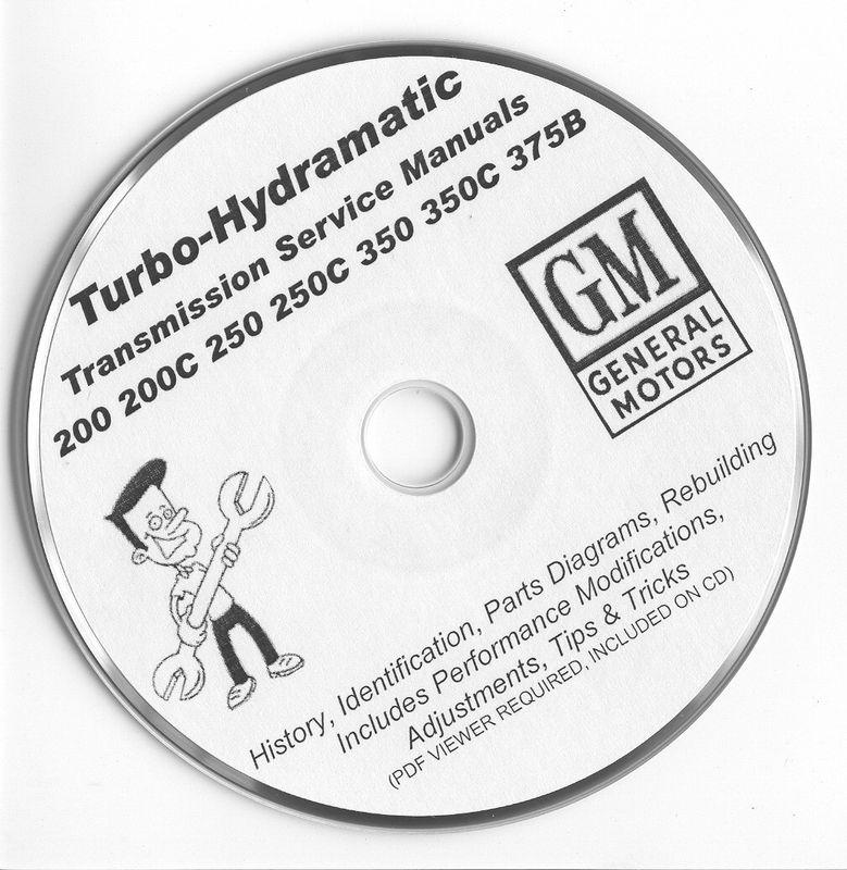 Turbo-hydramatic th thm 200 250 325 350 375b rebuild manuals