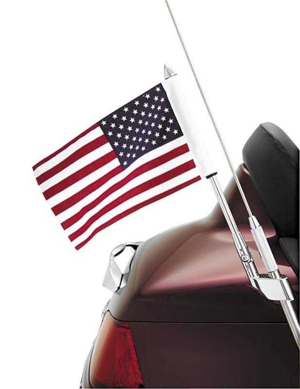 Show chrome flag pole mount - folding  52-713