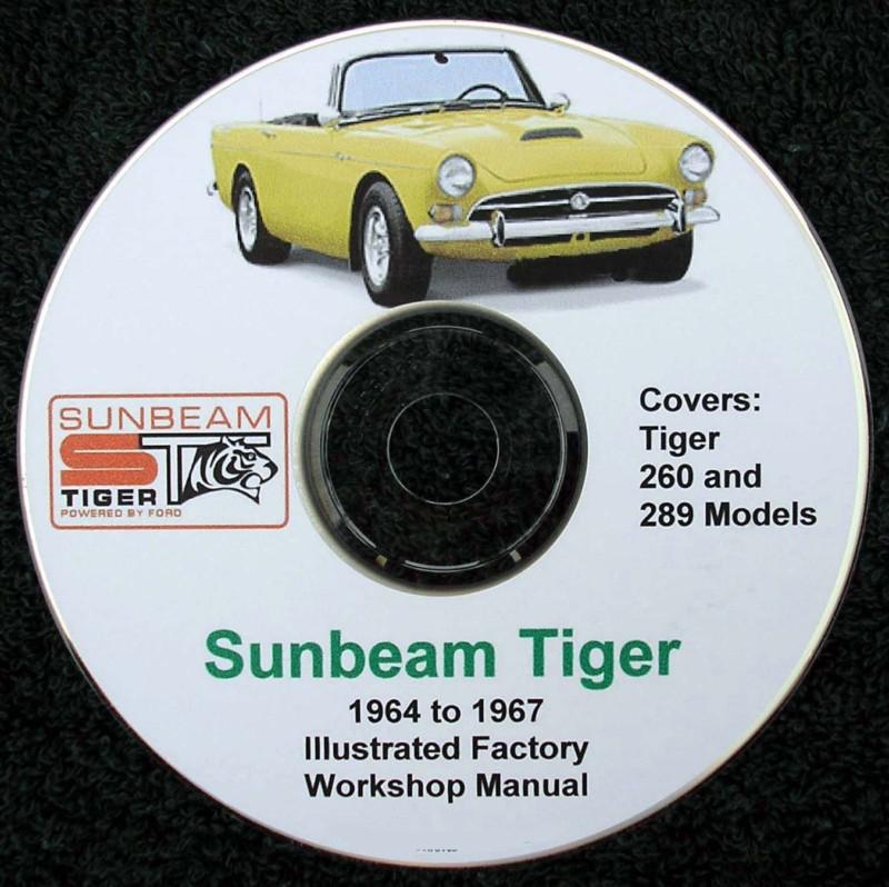 Sunbeam tiger workshop service repair manual cd 260-289