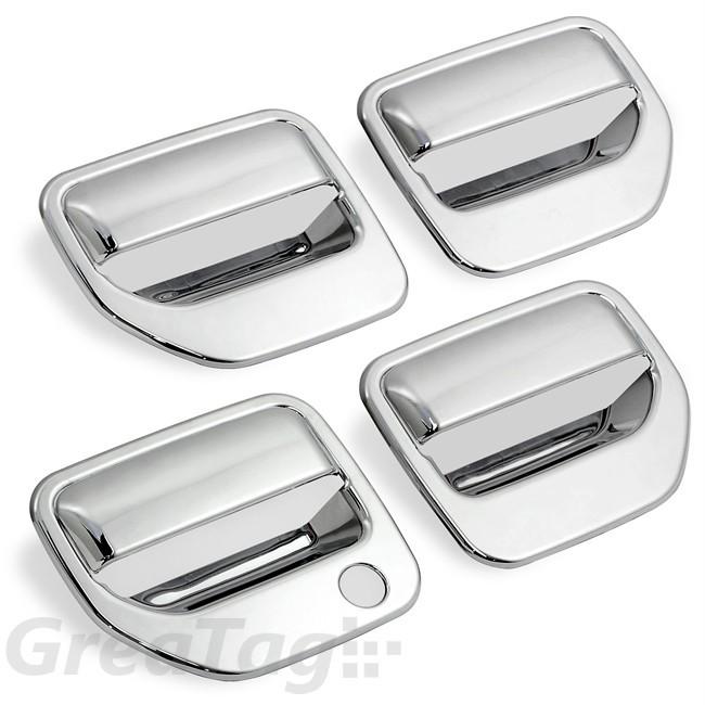 2006-2012 13 honda ridgeline crew cab mirror chrome side door handle cover trims