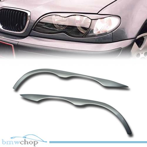 Painted 02-05 bmw e46 4d facelift sedan headlight eyebrows eyelids ●