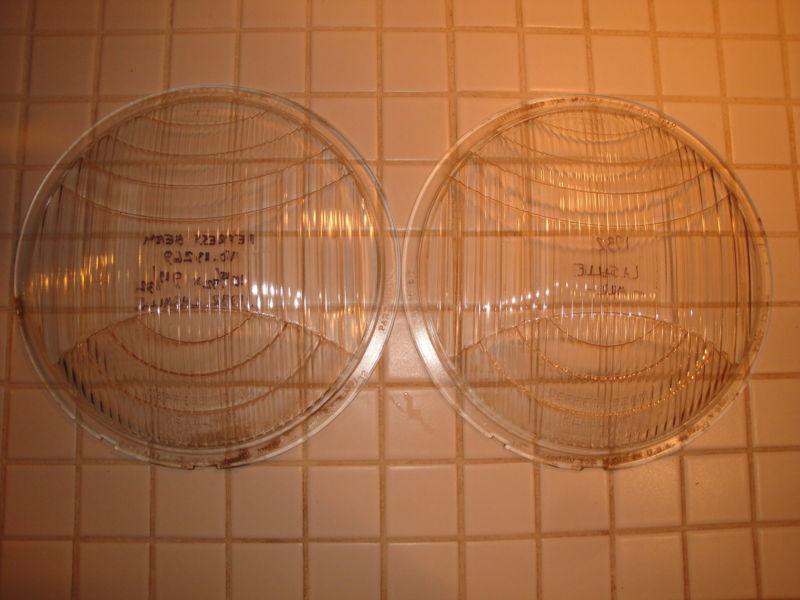 1932 lasalle depress beam headlight lenses a good looking pair 