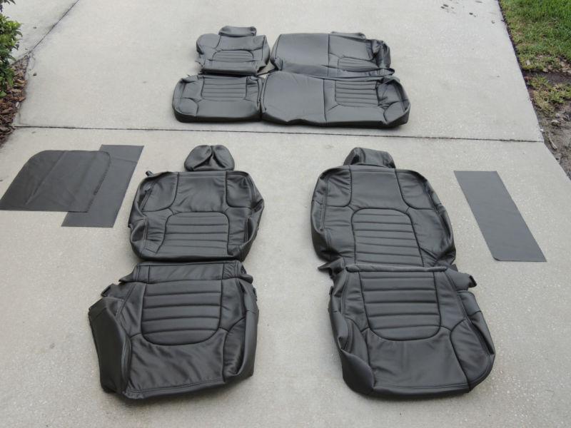 Nissan frontier crew cab leather seat covers seats interior 2008 2009