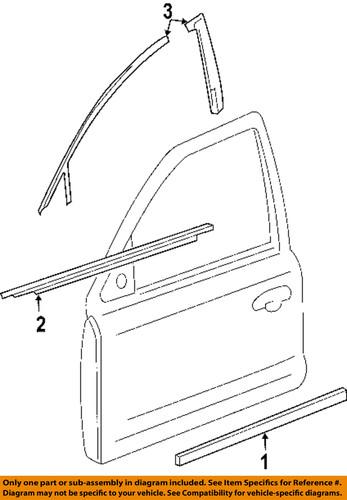 Ford oem 6g1z5420000a front door-black out tape