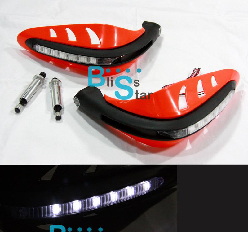 Dirt bike atv motocross led hand guards husqvarna cr tc te wr 125 250 310 450